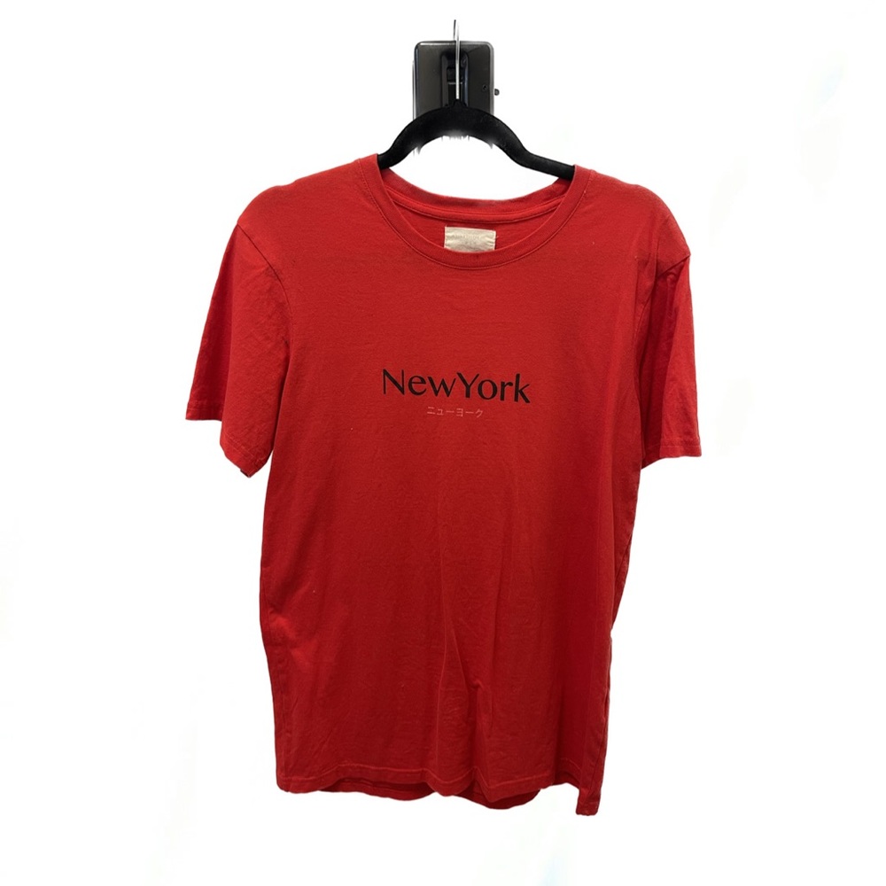 Cotton On Men's Large Red “New York” Graphic Tee Short Sleeve T-Shirt